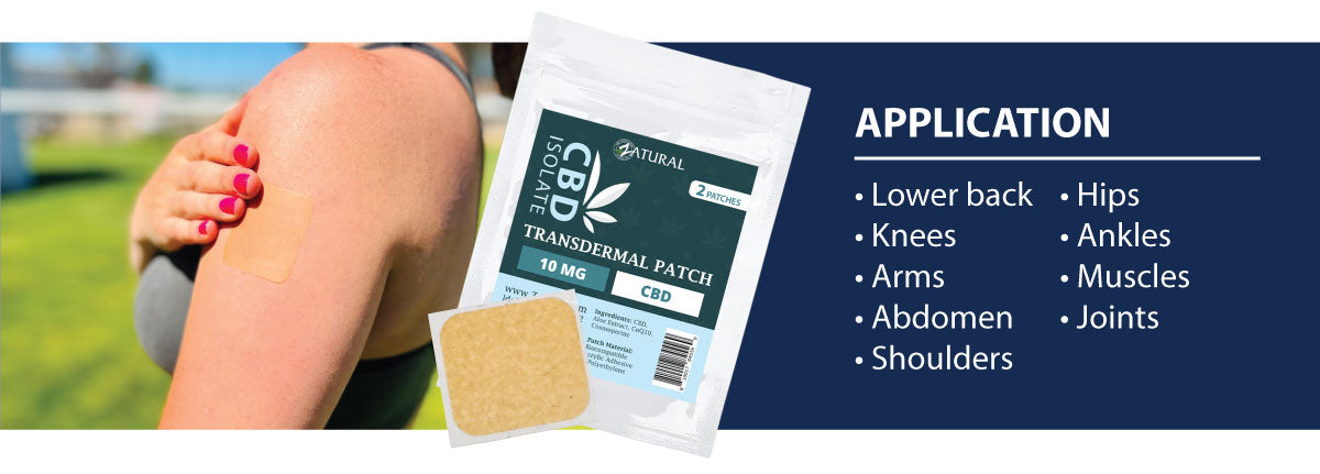 Transdermal CBD Patch application