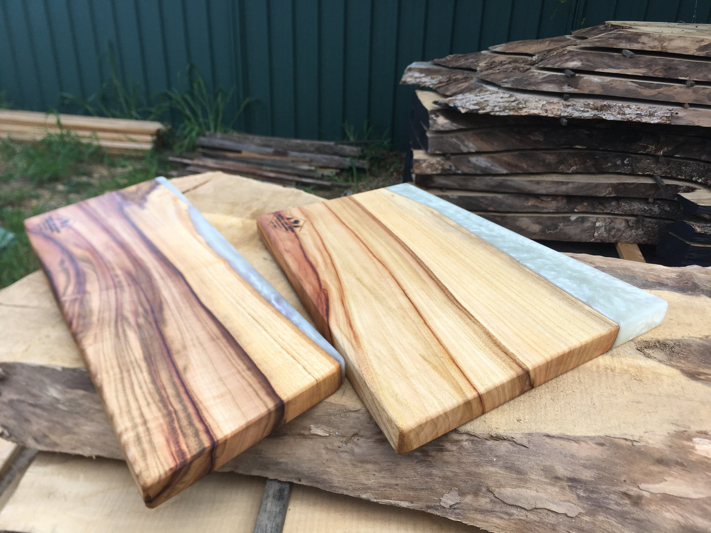 Camphor laurel chopping boards - Special order rectangle design