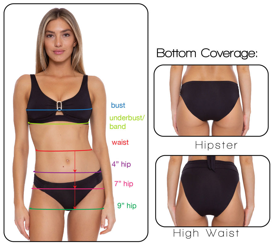 Size Chart, Swimsuit and Cover-Up Fit Guide