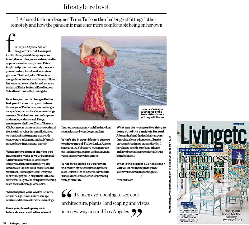 Livingetc Magazine Interview with Trina Turk