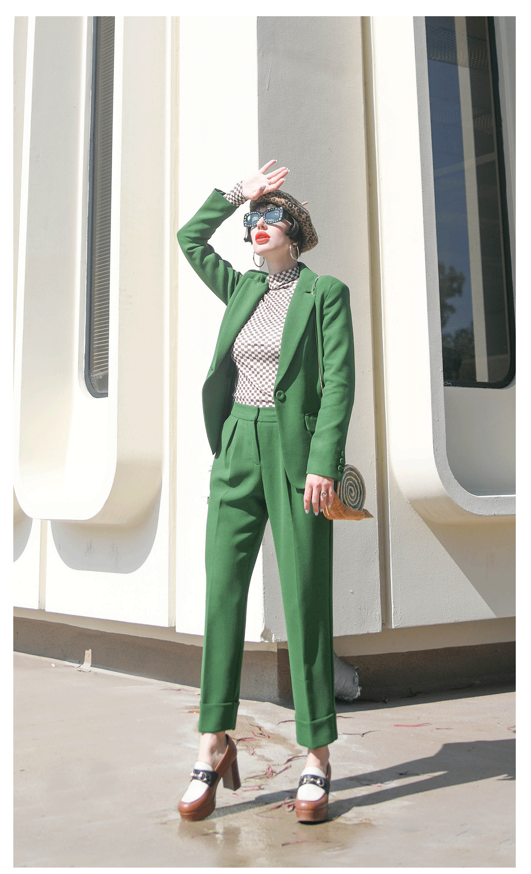 Suited for Color: @afashionnerd styles our new green suit