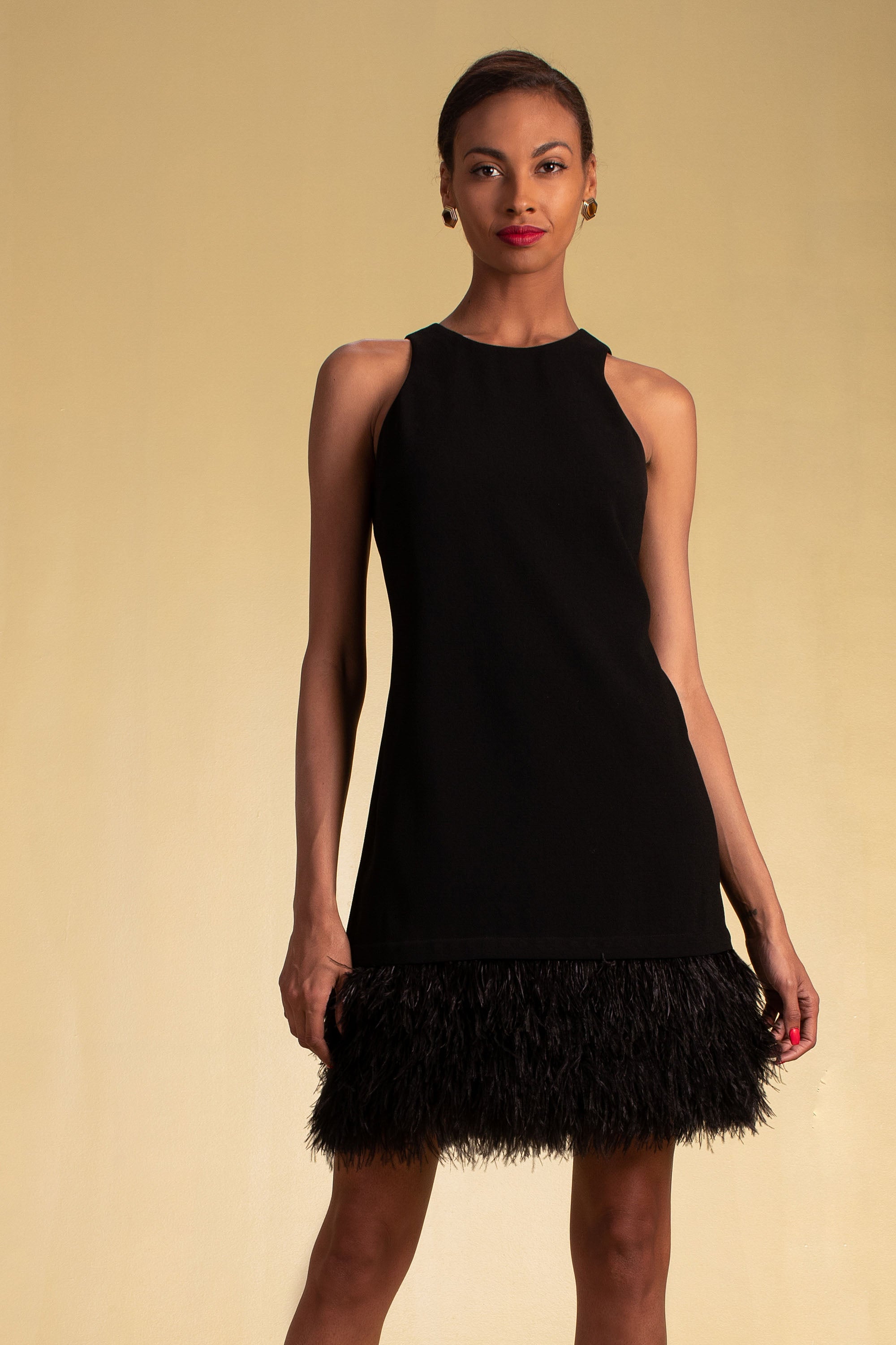 trina turk black dress