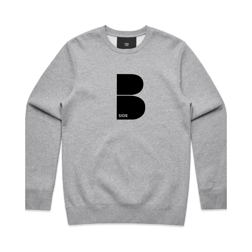 Men's Printed Graphic Sweatshirt Popular Words BANDED Grey Marl