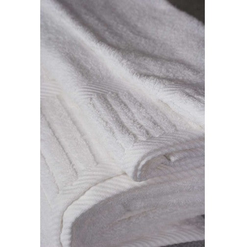 White 16x30 Oxford Reserve Hotel HandTowel all Combed Cotton