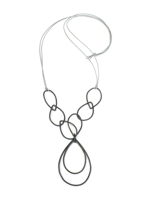 Georgia necklace in steel - megan auman