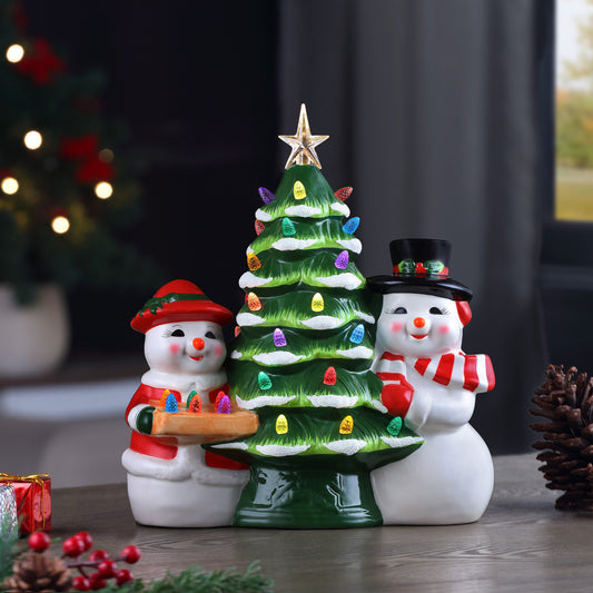 12 Nostalgic Ceramic Tree - White – Mr. Christmas