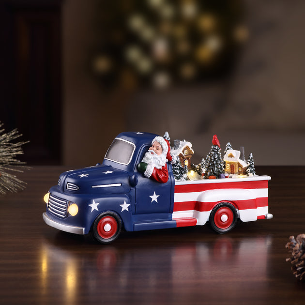 10.5" Animated Patriotic Truck | Mr. Christmas