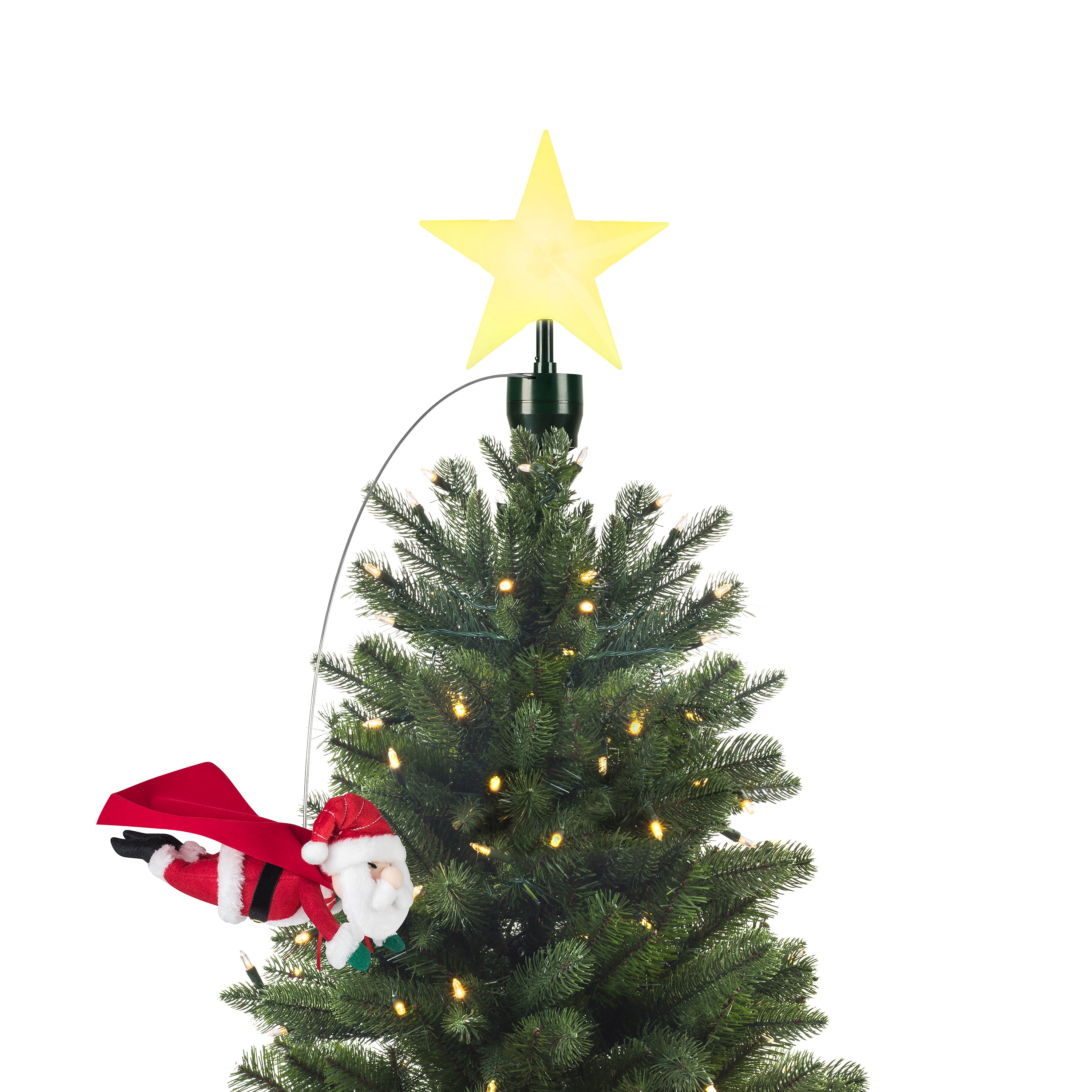 Animated Tree Topper - Flying Santa | Mr. Christmas