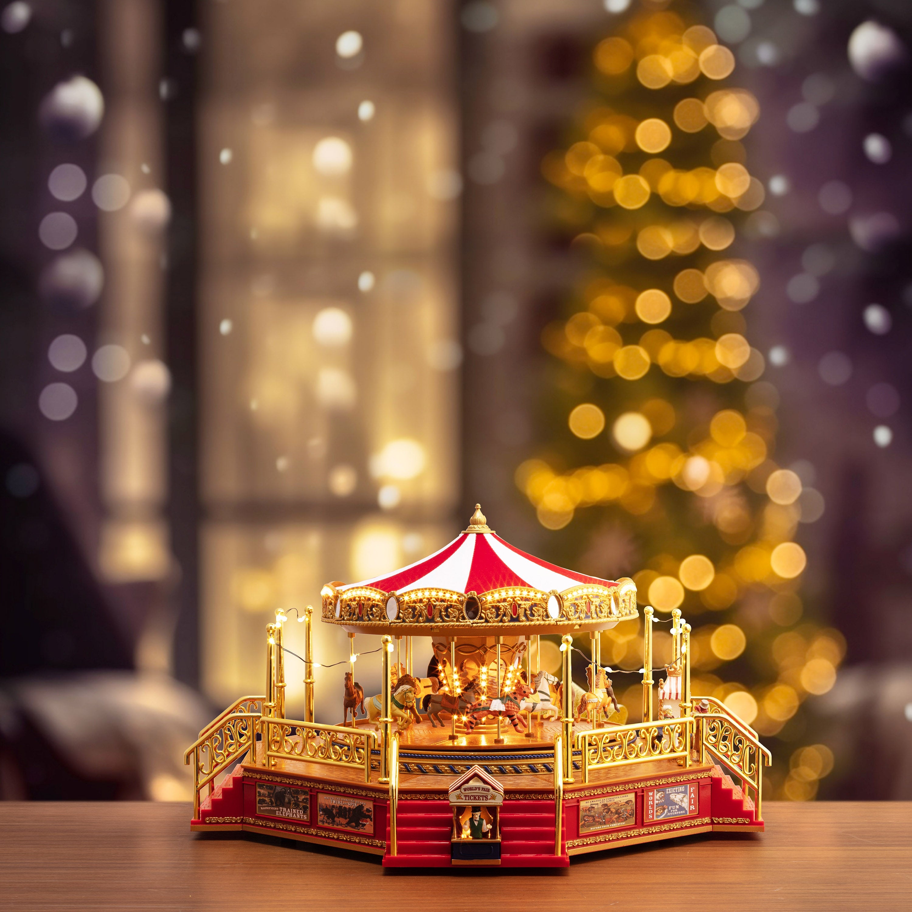 Mr. Christmas Gold Label World's Fair Grand Ferris Wheel 海外 即決-