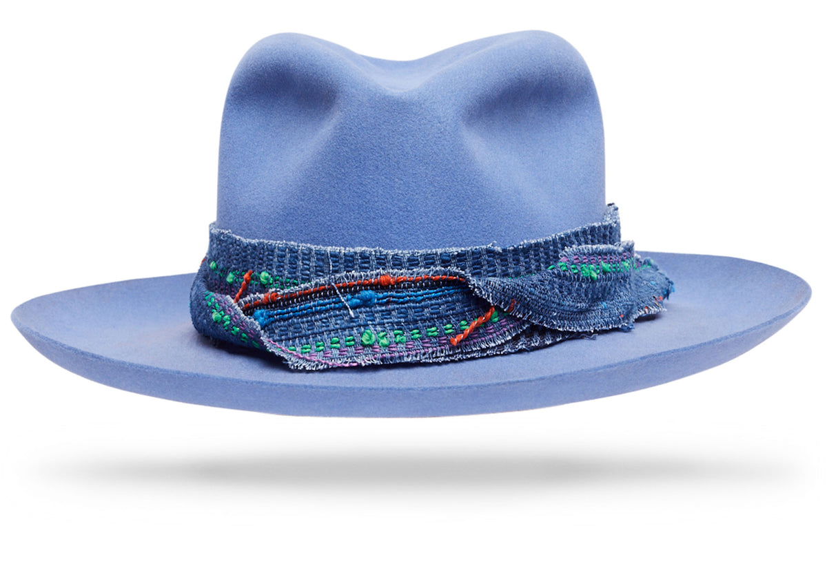Vagabond Sky Blue - Worth & Worth - Hat Maker - Custom Hats - NYC