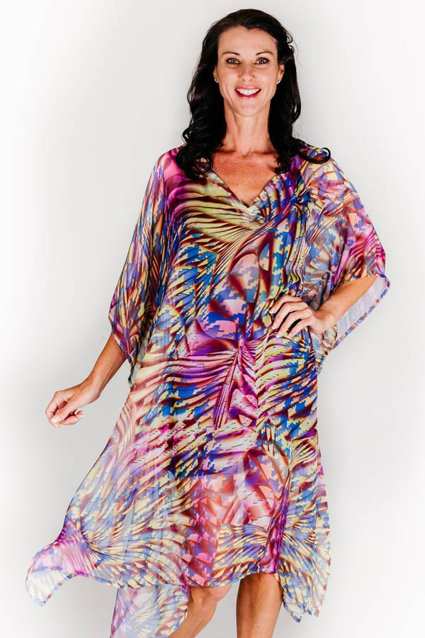 kaftan midi dress