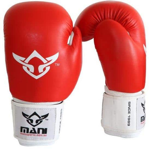 Madison Pro Sparring Leather Boxing Gloves - Red
