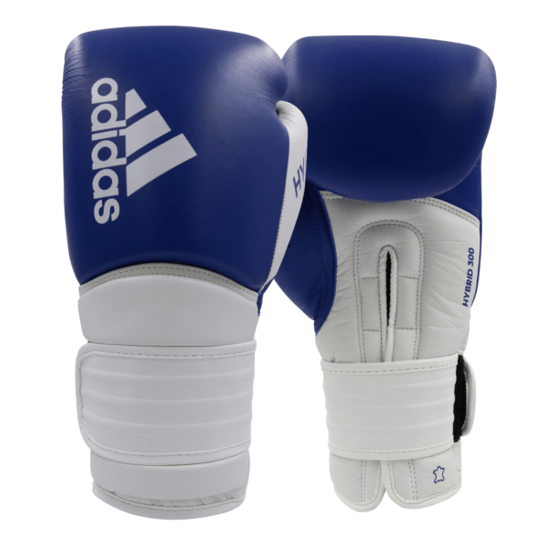 loco Fácil de comprender Precaución Adidas Hybrid 300 Leather Boxing Gloves - Blue / White