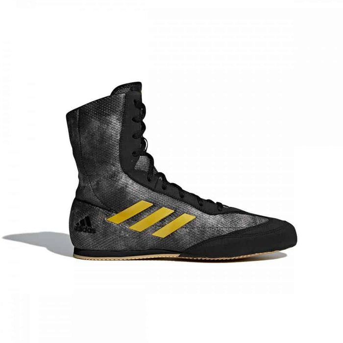 black and gold boxing boots