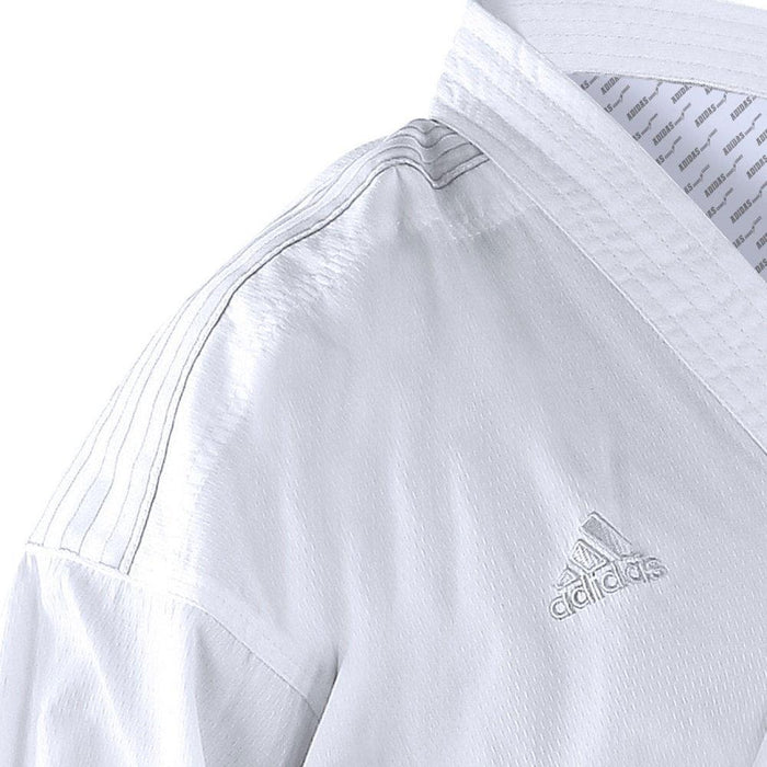 Adidas Fighter Karate Gi Uniform White Stripes