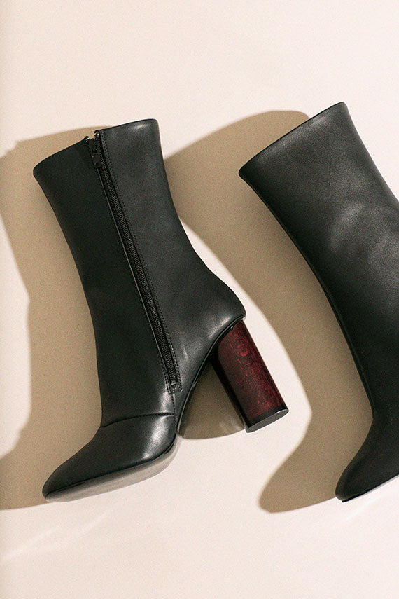 vegan mid calf boots