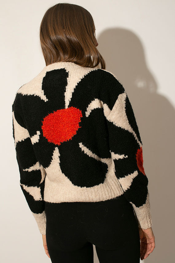 SALE 20% OFF - Paloma Wool - Black Flower Hana Sweater – BONA DRAG