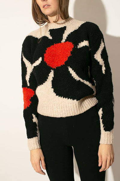 SALE 20% OFF - Paloma Wool - Black Flower Hana Sweater – BONA DRAG