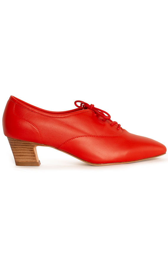 SALE 70% OFF - Samantha Pleet - Red Leather Oxford – Bona Drag