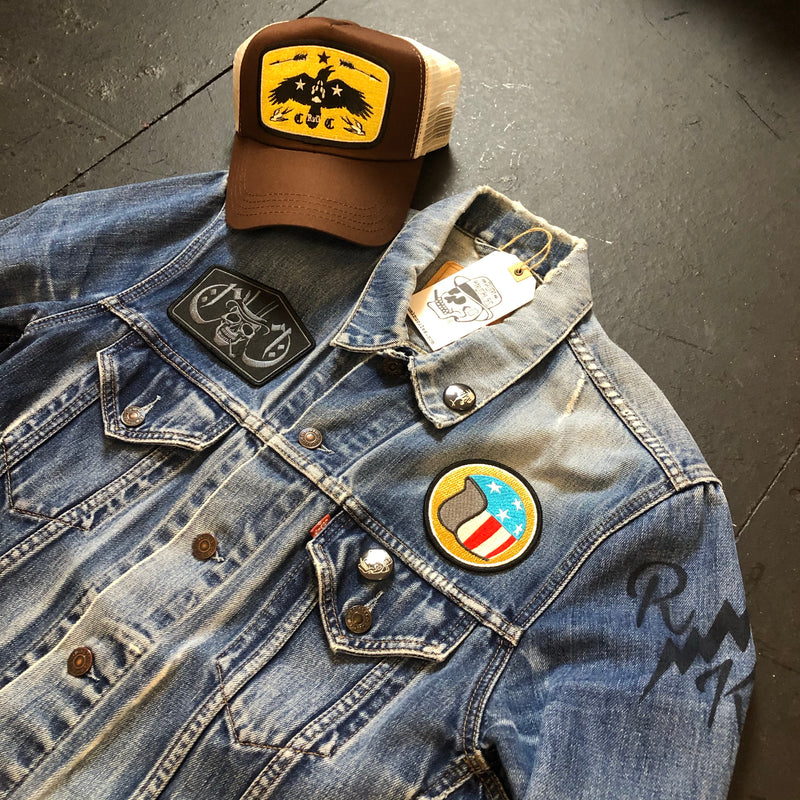 RK Smokin' Skull x Easy Rider Reworked Vintage Levi's Denim Jacket – Rum  Knuckles