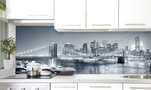 Kuhinjski paneli New York City  - Stekleni / PVC plošče / Pleksi steklo - s tiskom za kuhinjo, Stenske obloge PKU0302