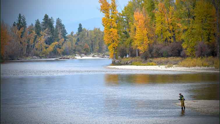 Fishing the Bitterroot River in Montana 