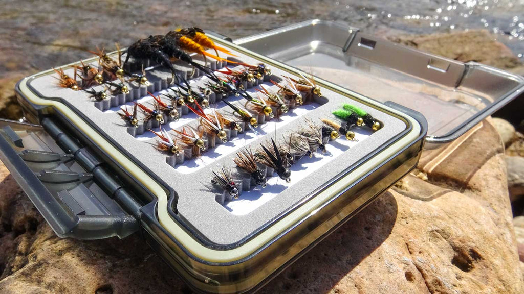 Drifthook Fly Fishing Fly Box with Multiple Assortment of Nymph Patterns