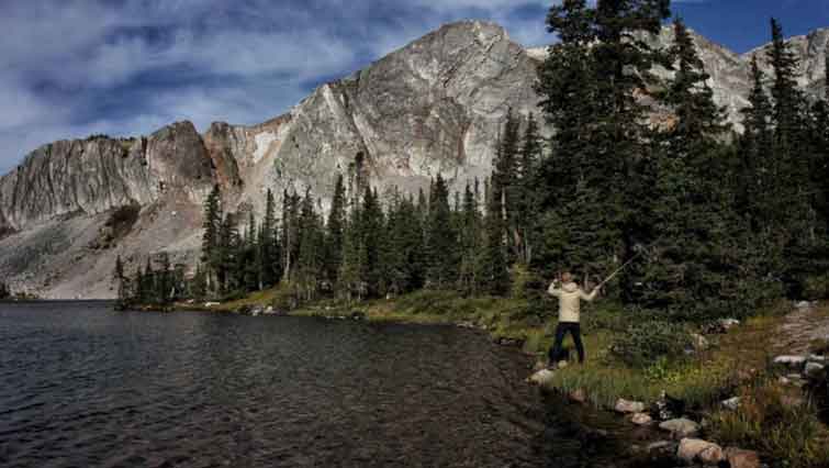 High Mountain Lake Fly Fishing