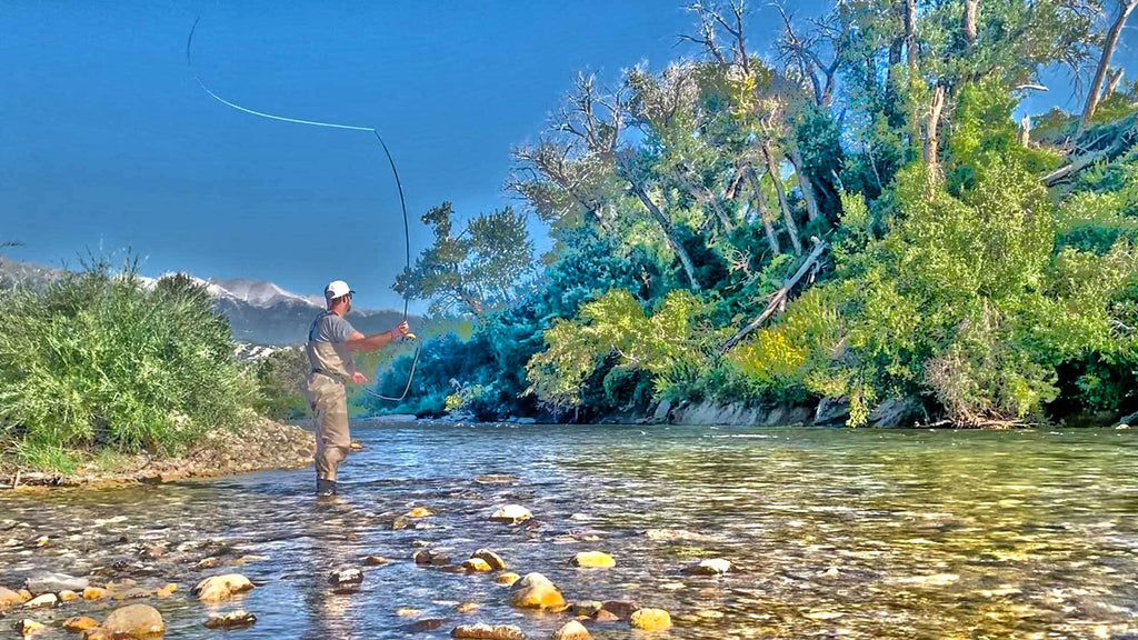 Matt Bernhardt Fly Fishing A River