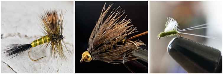 Green Drake, Twenty Incher and RS2 Fly Patterns for Fly Fishing