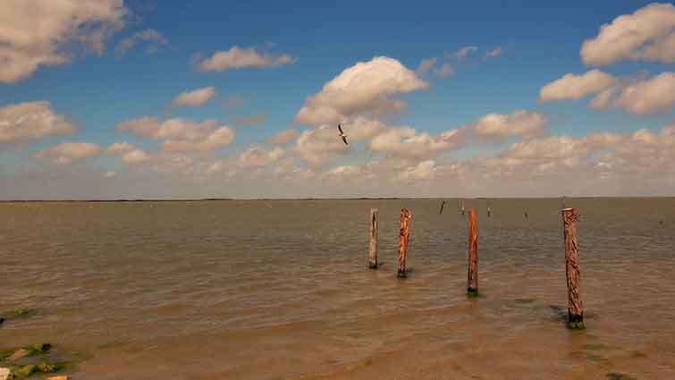 Ocean near Rockport Texas