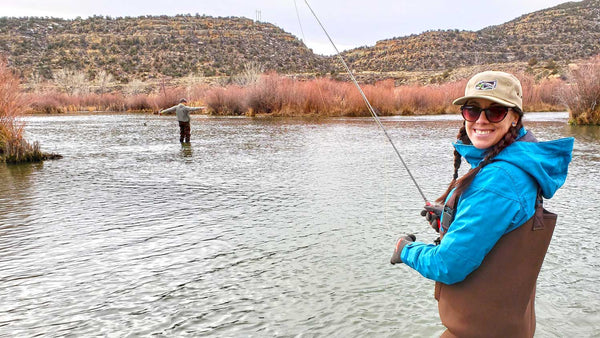 Girl in Neoprene Waders