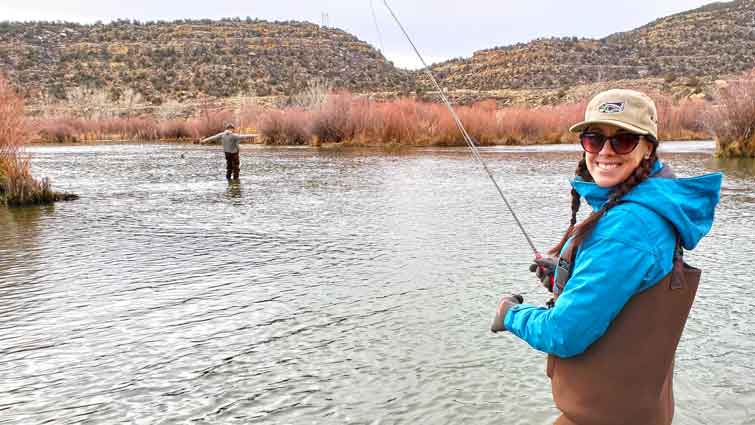 Neoprene Waders on Girl