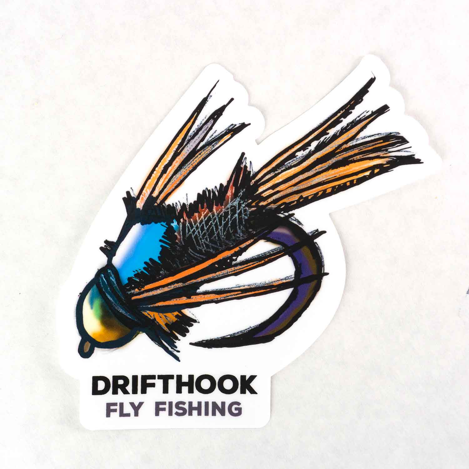 Fly Fishing Lure Hook Tackle Decal Sticker, Die cut vinyl decal for  windows, cars, trucks, tool boxes, laptops, MacBook - virtually any hard,  smooth surface : : Automotive