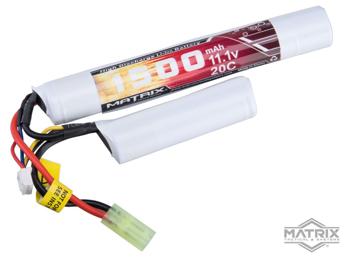 Matrix High Performance 7.4V Stick Type Airsoft LiPo Battery  (Configuration: 1000mAh / 15C / Deans & Long Wire)