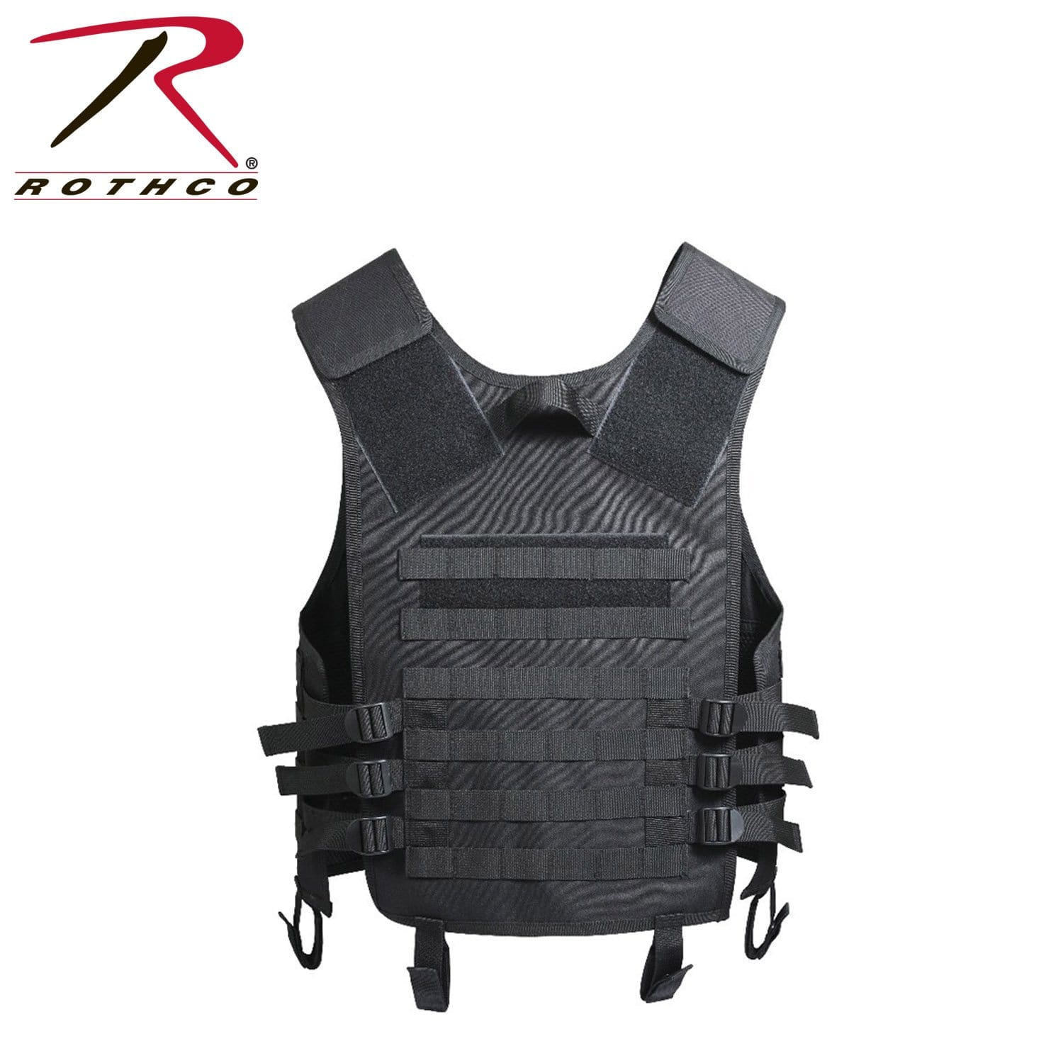 CHALECO TÁCTICO ROTHCO® MOLLE PLATE CARRIER VEST – Negro – Soldado