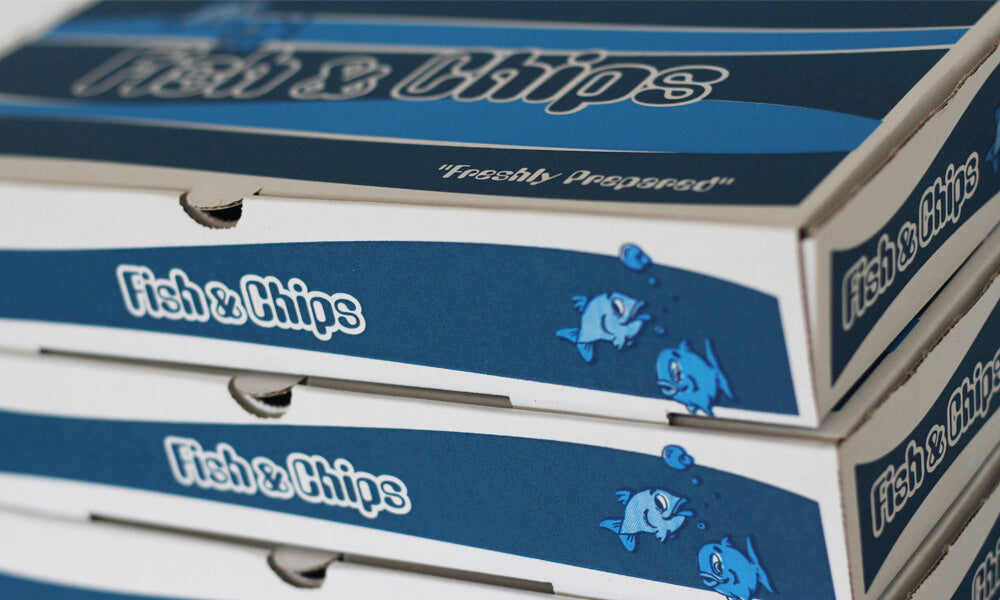 customised fish and chip boxes