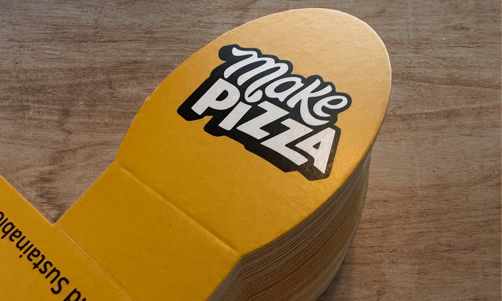 printed pizza slice tray packaging