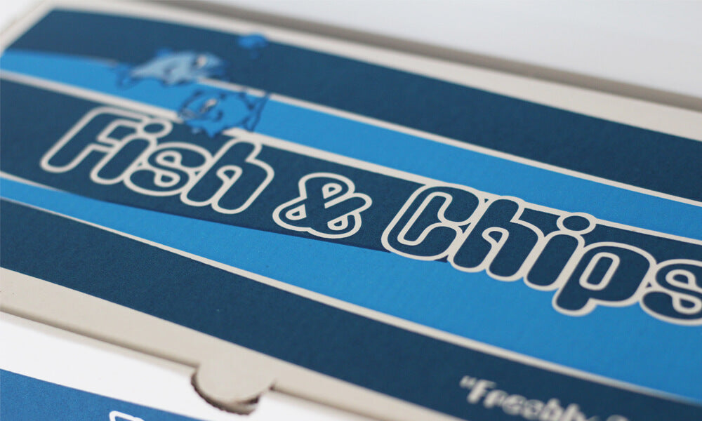 personalised fish and chip boxes