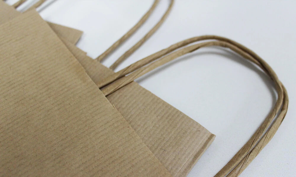 cheap printed paper bags - twist handles 