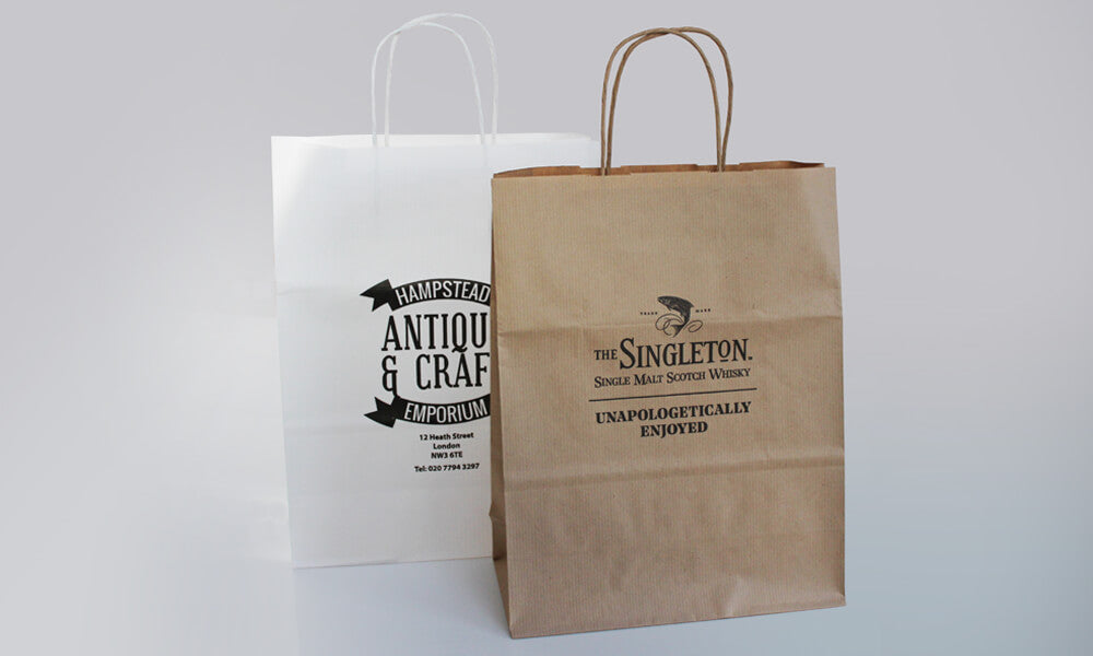 retail bags printed