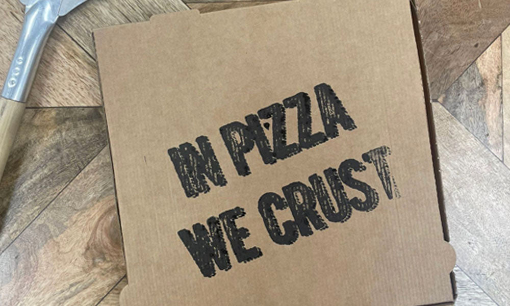 custom rubber stamp x large pizza box