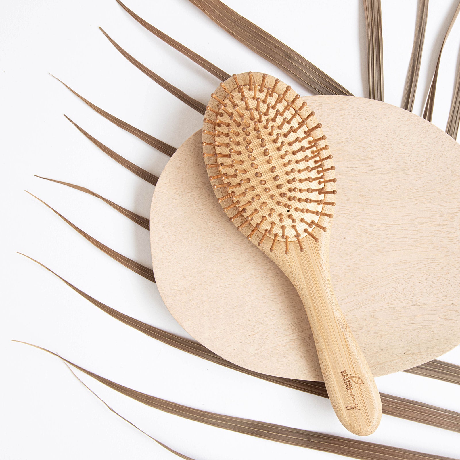 Mini Bamboo Hair Brush - Brush with Bamboo