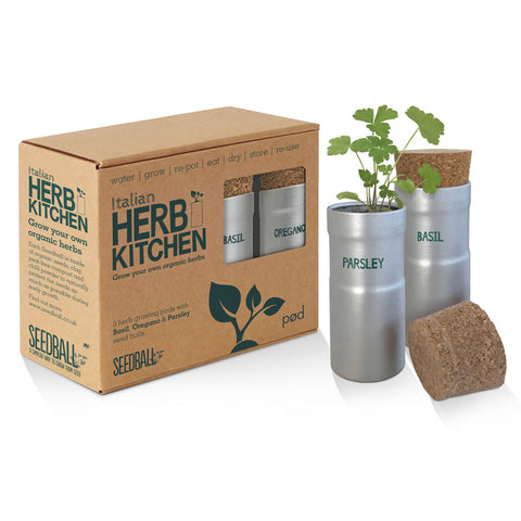 seedball italian herb kitchen kit