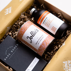 ethical and plastic free mens gift box.