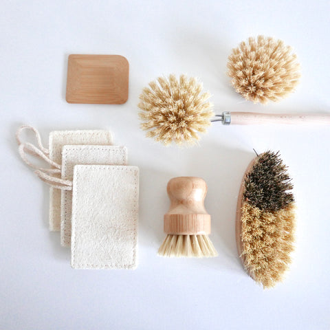 natural fibre cleaning brushes