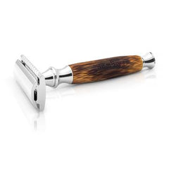 Metal and bamboo safety razor by bambaw.