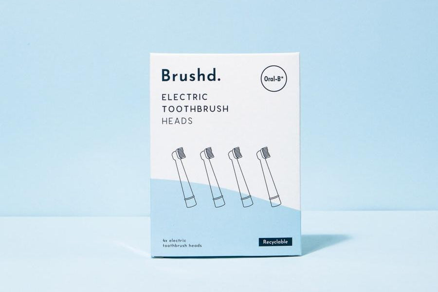 brushd eco friendly electric toothbrush heads.
