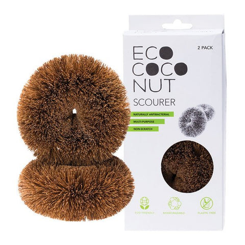 Coconut Kitchen Twin Pack Scourers by EcoCoconut.