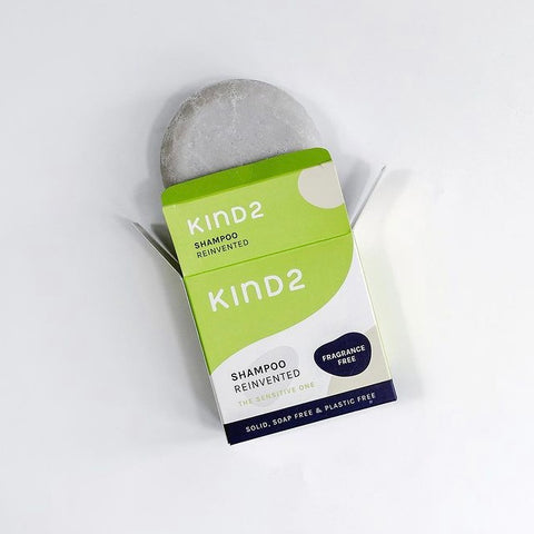 kind2 natual solid shampoo bar.